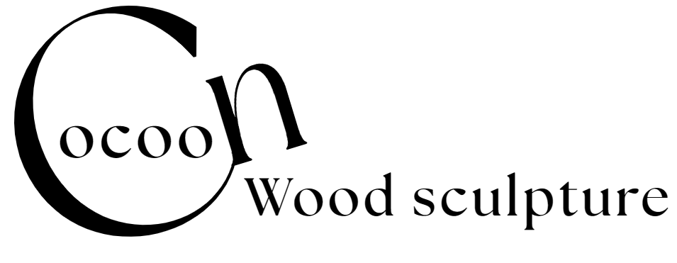 Cocoon, wood sculpture